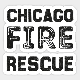 Fire Department Rescue Team Chicago Illinois Sticker